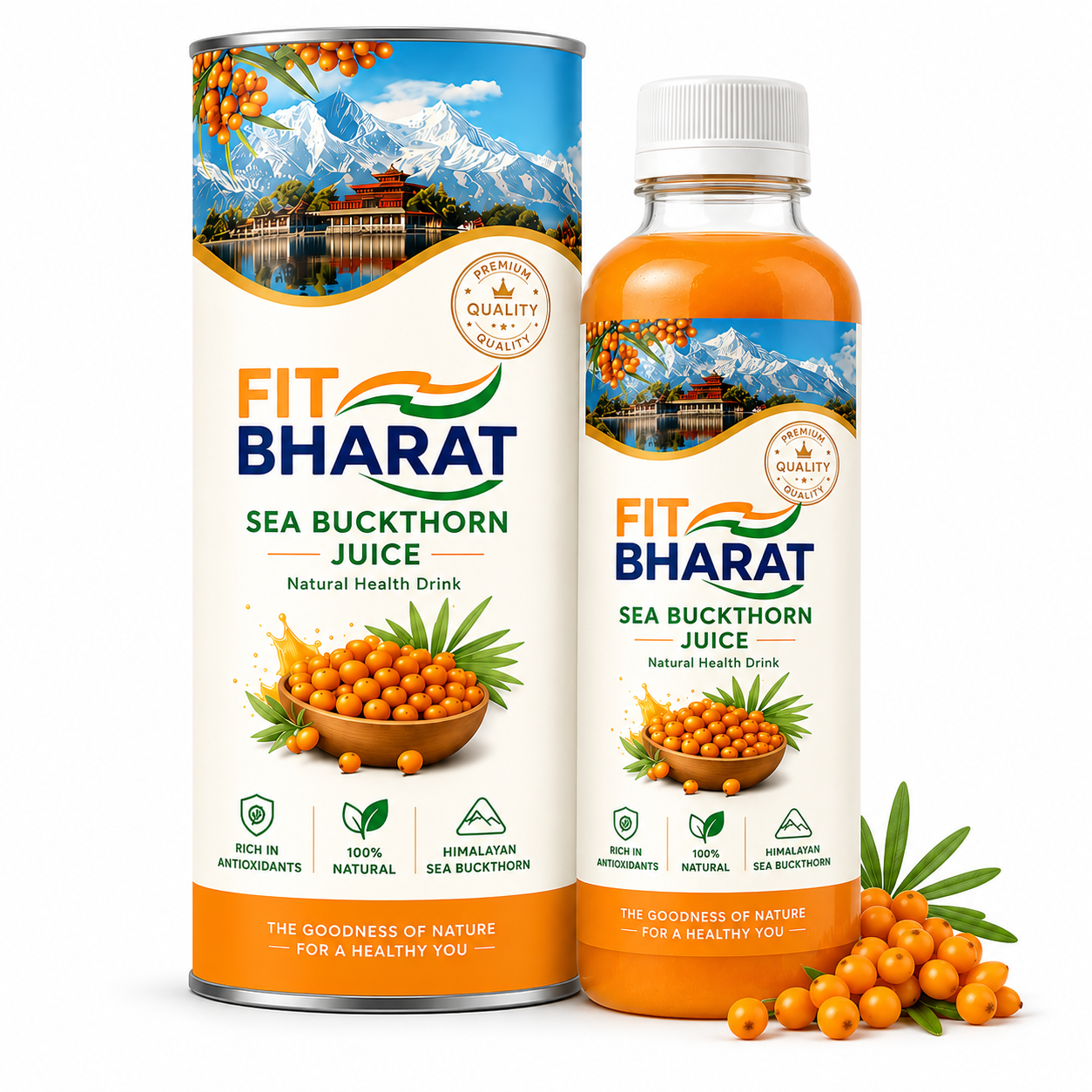 Fit Bharat Sea Buckthorn Juice (Pulp) 500ml
