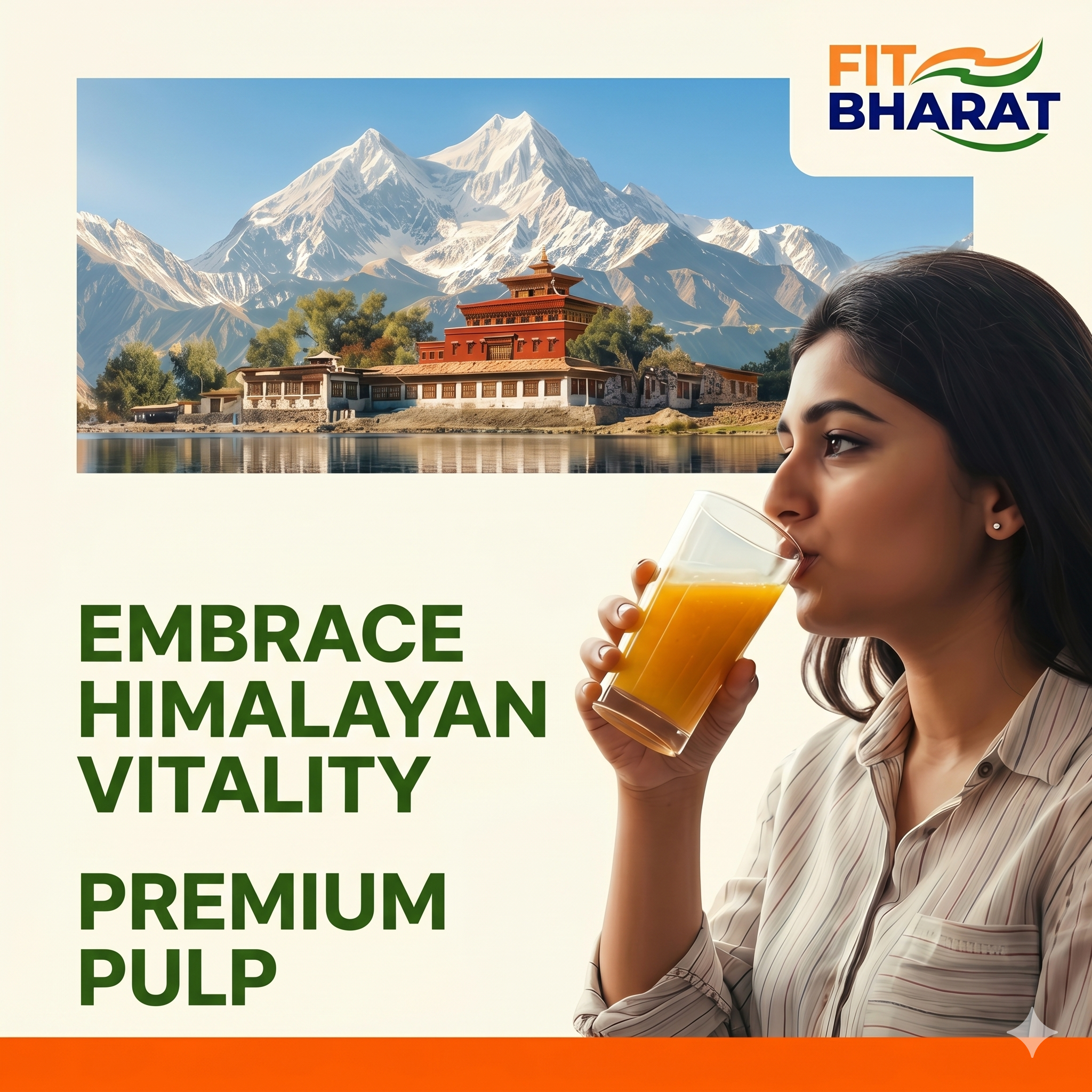 Fit Bharat Sea Buckthorn Juice (Pulp) 500ml